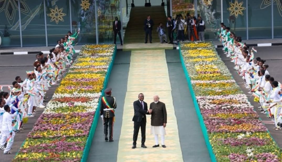 Prime minister modi in Ethiopia