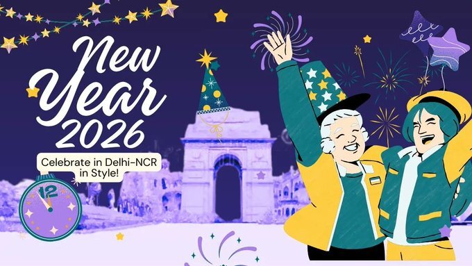 Colorful fireworks on 31 December night