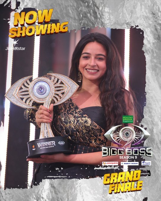 Divya Ganesh Bigg Boss Tamil 9 winner