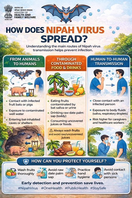 Nipah Virus prevention tips