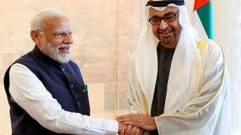 Sheikh Mohamed bin Zayed meeting Indian Prime Minister Narendra Modi