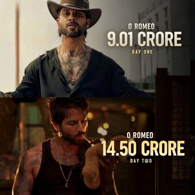 O Romeo Day 2 Box Office Collection