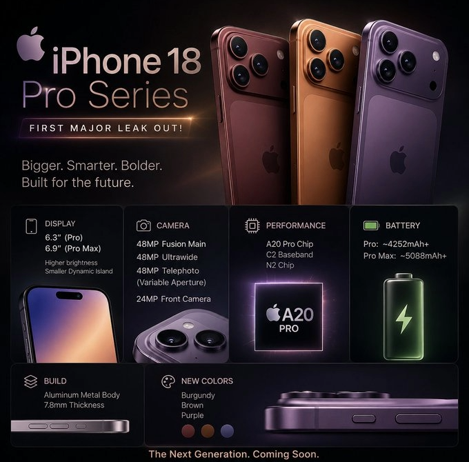 iPhone 18 Pro Max Leak